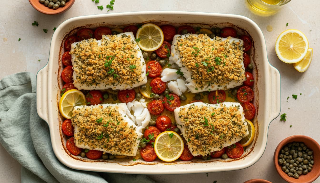 Baked cod