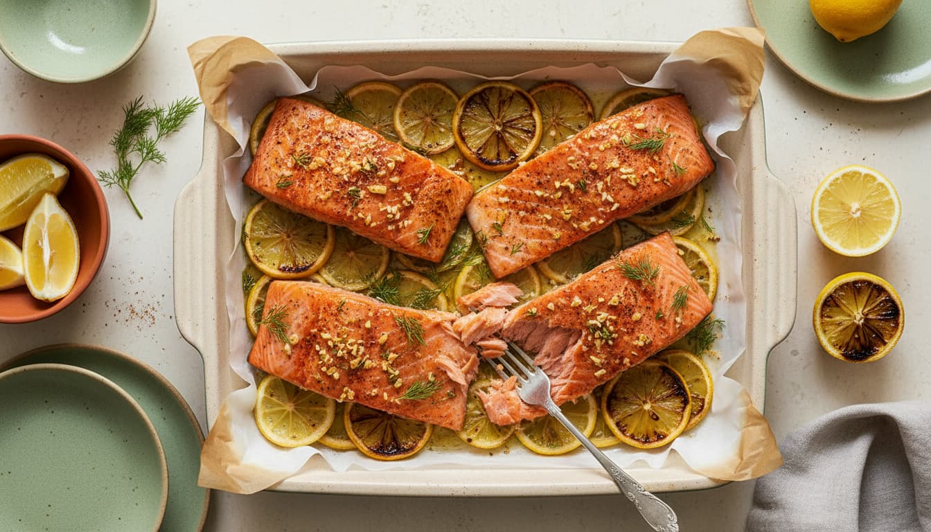 Baked salmon