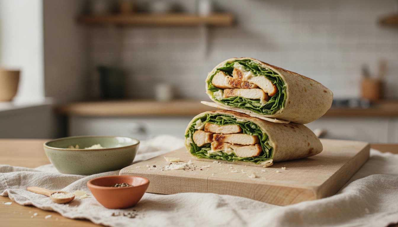 Chicken caesar wrap