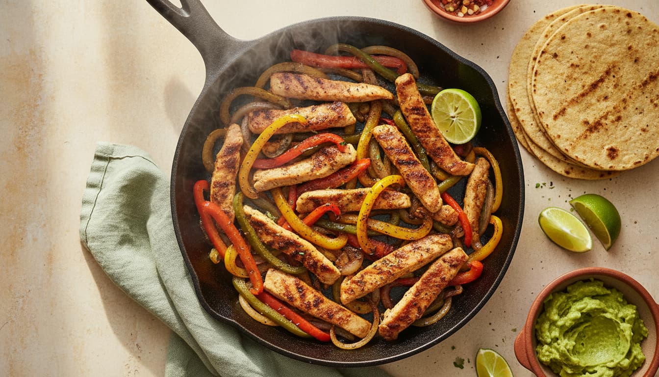 Chicken fajitas