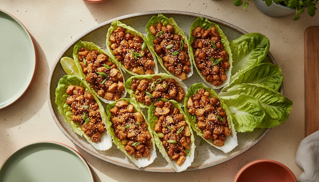 Chicken lettuce wraps