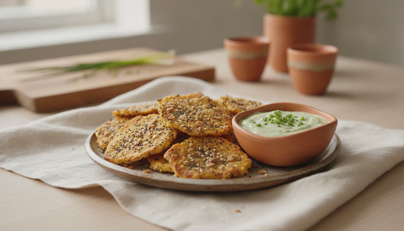 Cottage cheese chips
