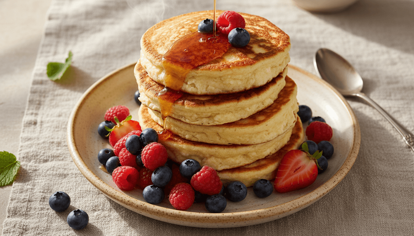Hüttenkäse-Pancakes