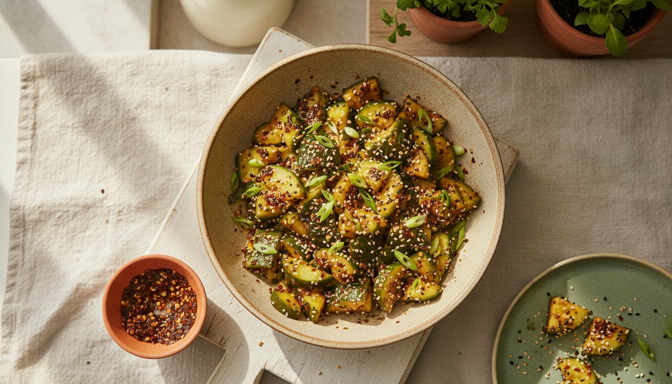 Cucumber Salad: Smashed, 15 Minutes