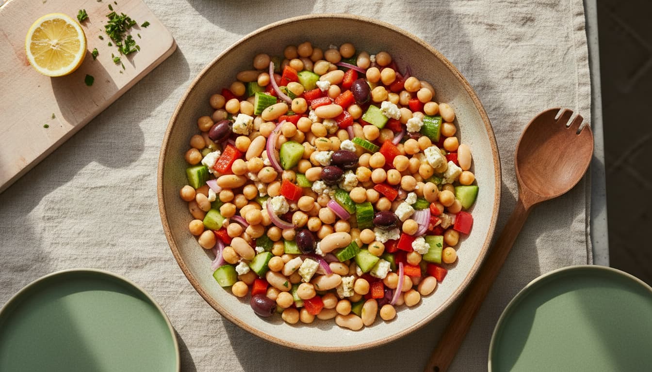 Dense bean salad