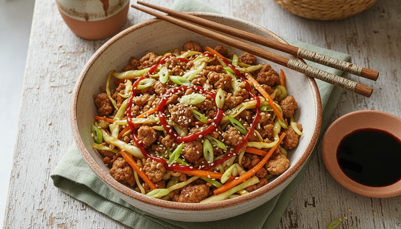 Egg Roll in a Bowl: One Pan, 25 Minutes, and Cabbage That Is Not Soggy