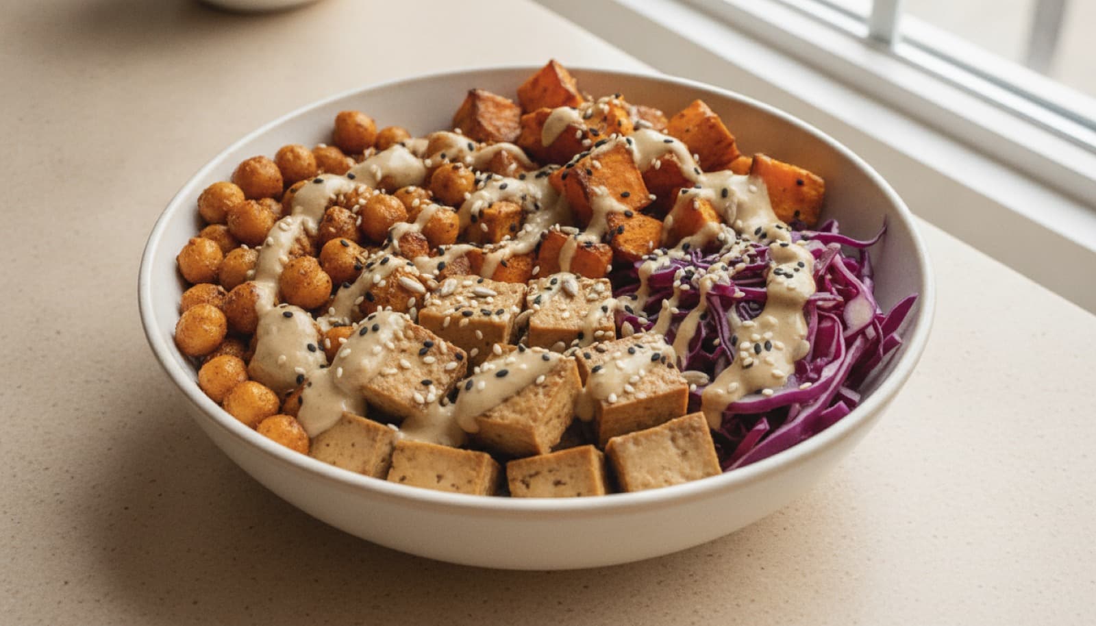High-Protein Buddha Bowl: 35 Minutes, 38g Protein, One Sheet Pan
