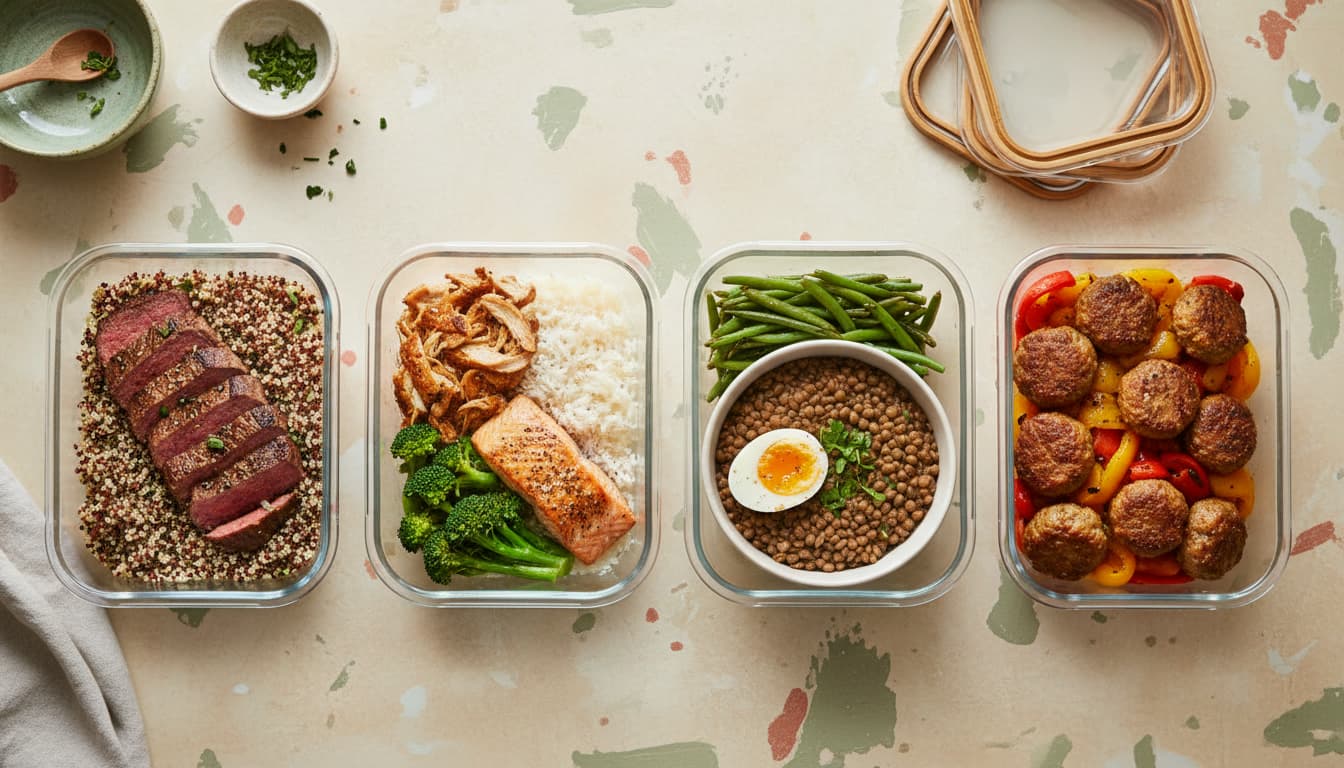 High-protein meal prep