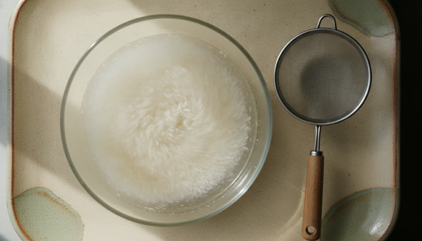 How to cook rice, step 1