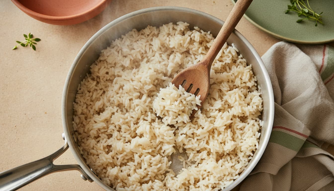 How to cook rice, step 3