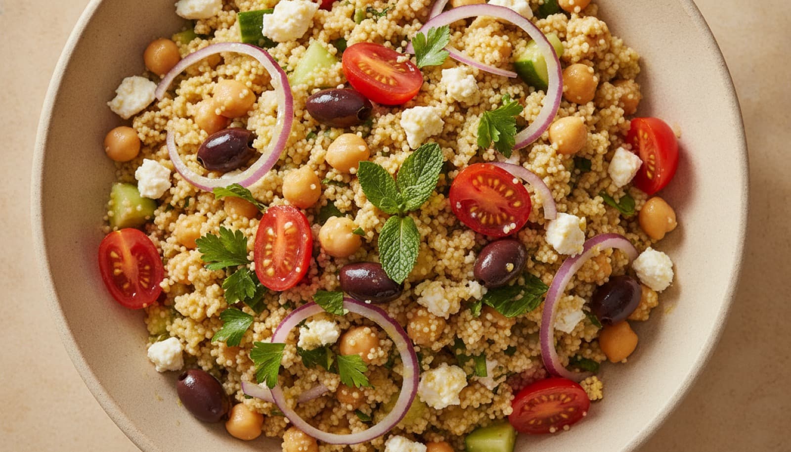 Mediterranean couscous salad