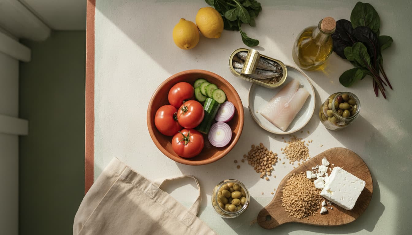 Mediterranean diet grocery list