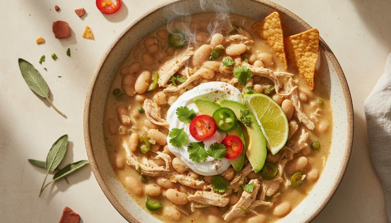 White chicken chili